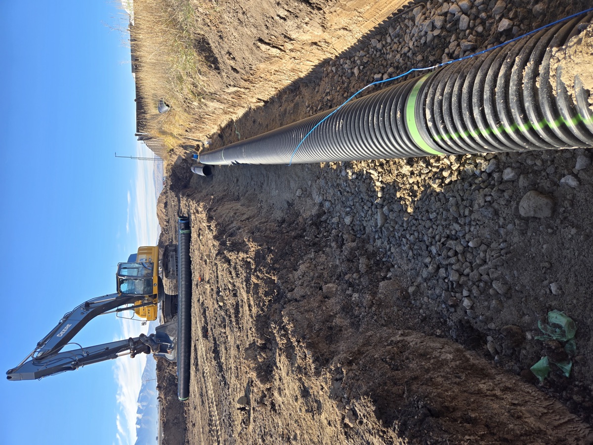 Storm pipe installation